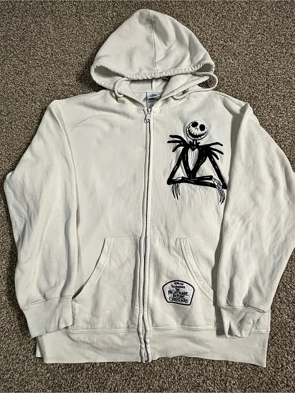 Disney The Nightmare Before Christmas Jack Skellington hoodie Girls Size 10/12